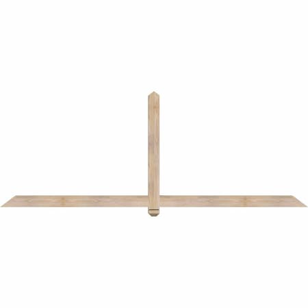 Ekena Millwork Eugene Smooth Timber Gable Bracket, Douglas Fir, 96"W x 36"H x 3 1/2"D x 3 1/2"F, 9/12 Pitch GBW096X36X0404EUG00SDF